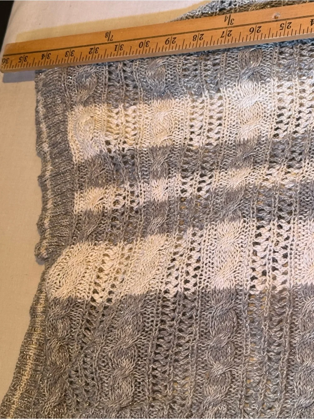 Justice Girls Open Knit Hooded Poncho Sweater Grey